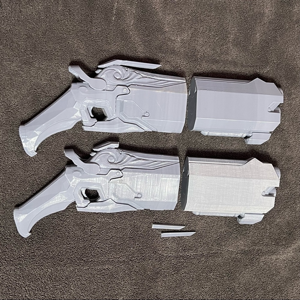 Pair of Overwatch Reaper Hellfire Shotgun 3D Printed Unfinished Prop Kit